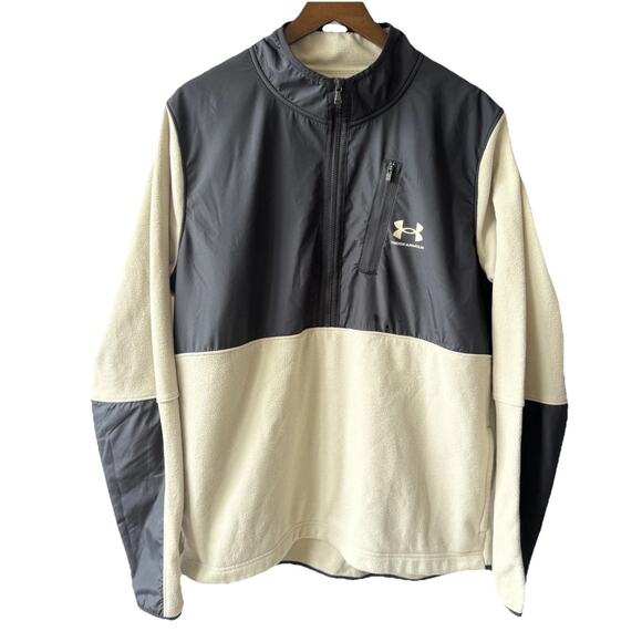 Under Armour Men’s XL ColdGear Infrared 1/4 Zip Fleece Pullover Jacket Gorpcore - Picture 2 of 12